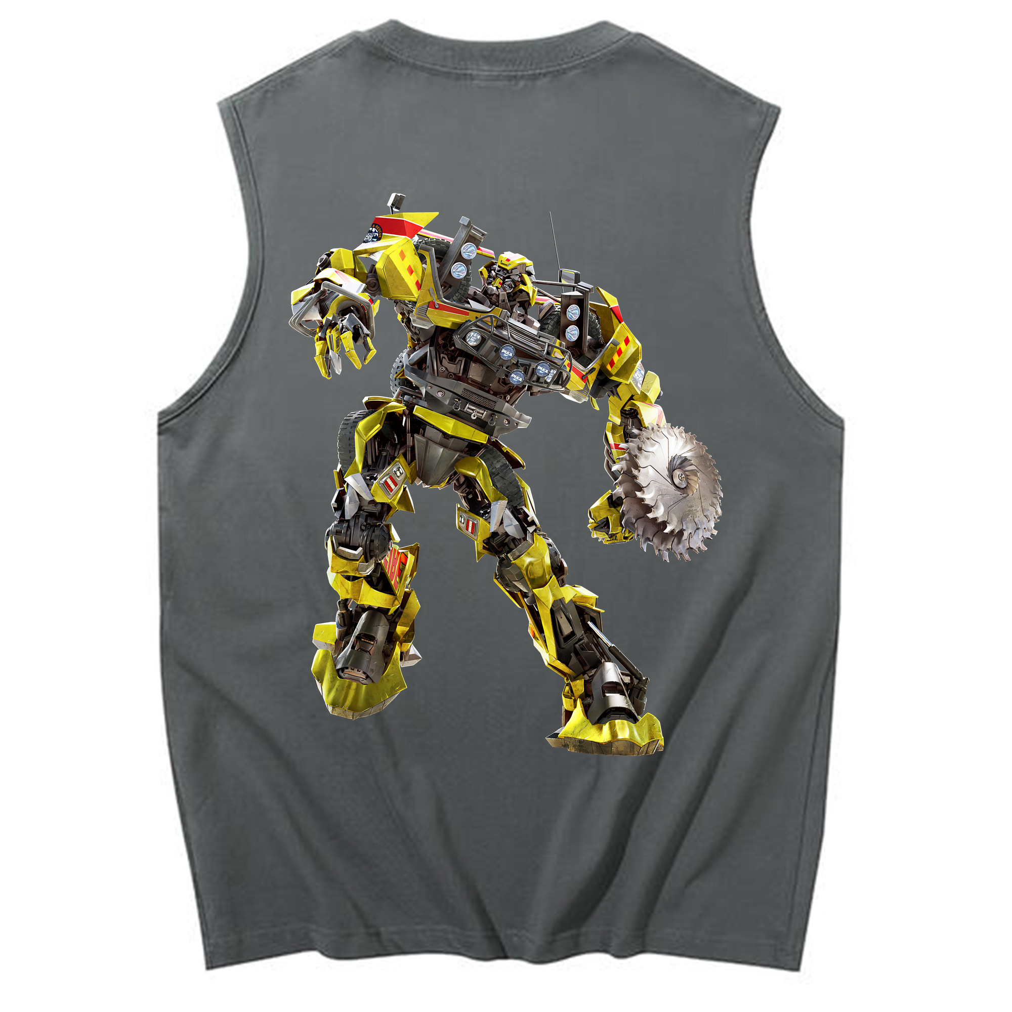 （画像用） Transformers トランスフォーマー コットン100％タンクトップ（背面プリント）